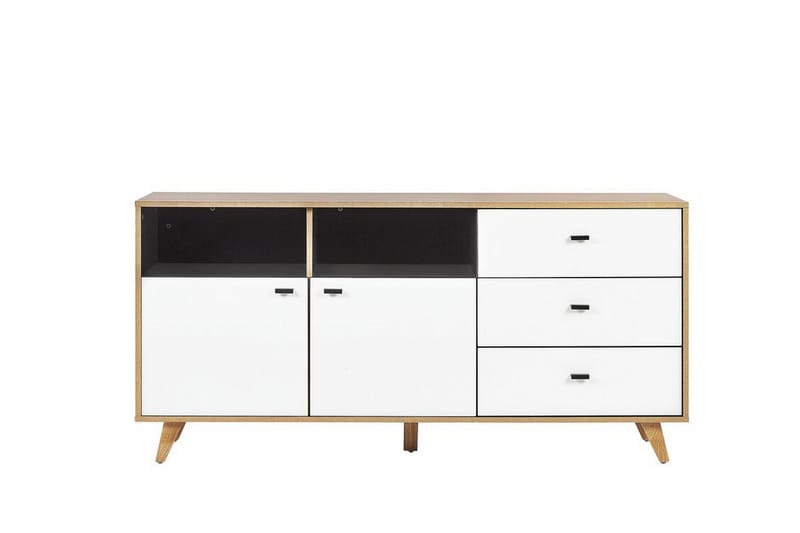 Ilion Kommode 155 cm - Lyst Tre/Hvit - Oppbevaring - Oppbevaringsmøbler - Kommode
