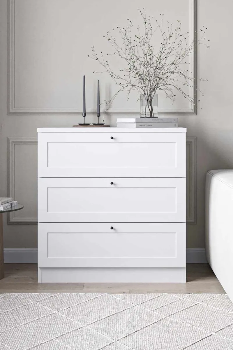 Interlaken kommode 75 cm - Hvit - Oppbevaring - Oppbevaringsmøbler - Kommode - Entrekommode