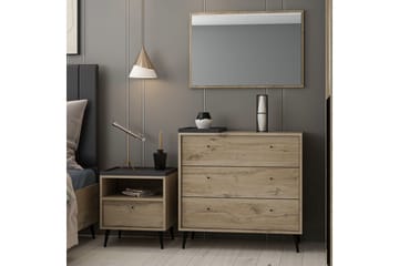 Jarlech Kommode 90 cm - Valnøtt - Oppbevaring - Oppbevaringsmøbler - Kommode - Entrekommode