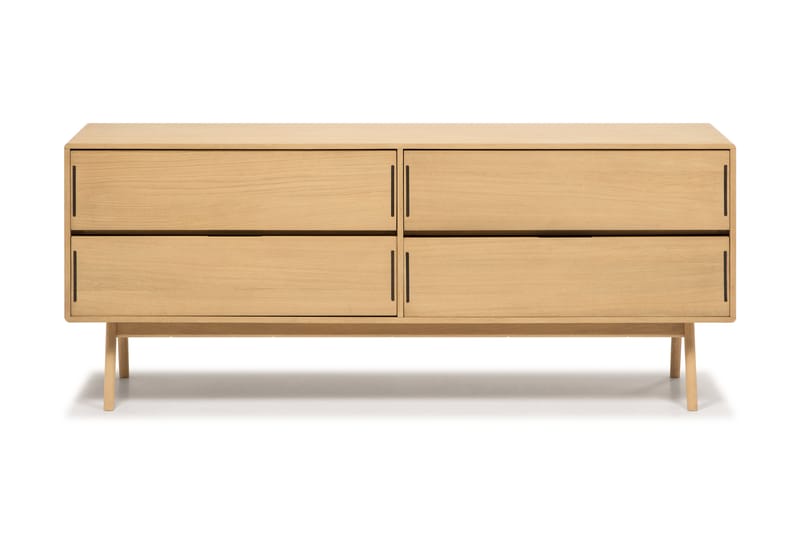 Jerup Kommode150x50 cm Massiv Eik - Brun - Oppbevaring - Oppbevaringsmøbler - Kommode