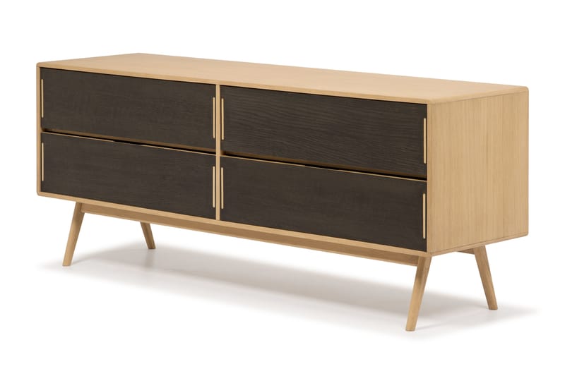 Jerup Kommode150x50 cm Massiv Eik - Brun - Oppbevaring - Oppbevaringsmøbler - Kommode