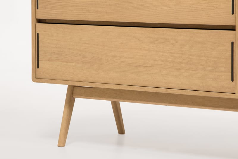 Jerup Kommode150x50 cm Massiv Eik - Brun - Oppbevaring - Oppbevaringsmøbler - Kommode