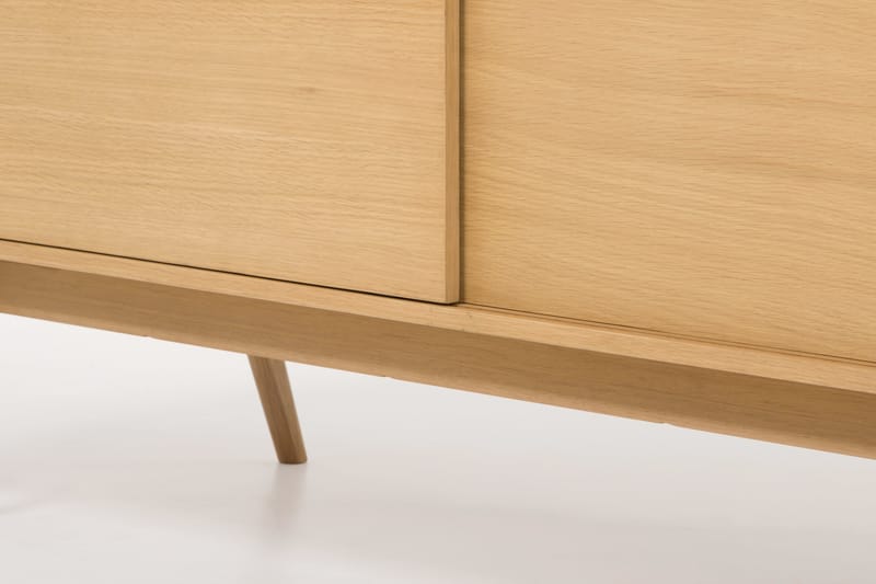 Jerup TV-benk 160x50 cm Massiv Eik - Brun - Oppbevaring - Oppbevaringsmøbler - Kommode