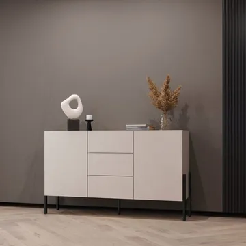 Kommode Jukon 2 dører med 3 skuffer - Kashmir, 154 cm - Oppbevaring - Oppbevaringsmøbler - Sideboard & skjenker
