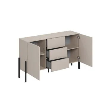 Kommode Jukon 2 dører med 3 skuffer - Kashmir, 154 cm - Oppbevaring - Oppbevaringsmøbler - Sideboard & skjenker