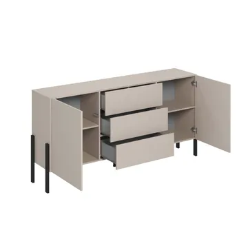 Kommode Jukon 2 dører med 3 skuffer - Kashmir, 184 cm - Oppbevaring - Oppbevaringsmøbler - Sideboard & skjenker