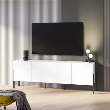 Kommode Jukon 4 dører - Hvit Supermatt - Oppbevaring - Oppbevaringsmøbler - Sideboard & skjenker