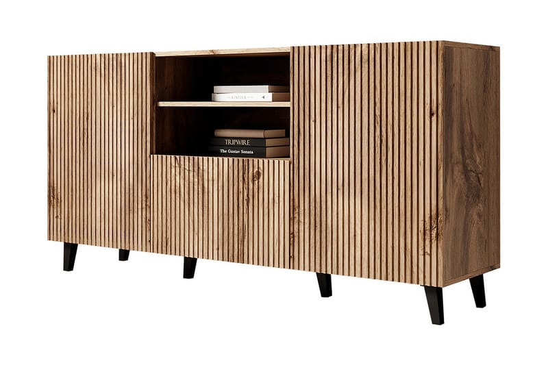 Juniskär Kommode, Svart|Eik