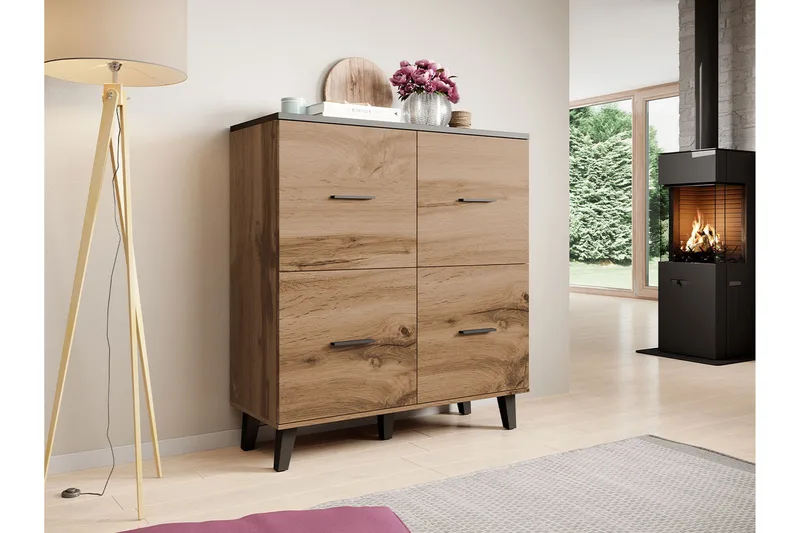 Kardos Kommode 110 cm - Natur/Svart - Oppbevaring - Oppbevaringsmøbler - Kommode - Entrekommode