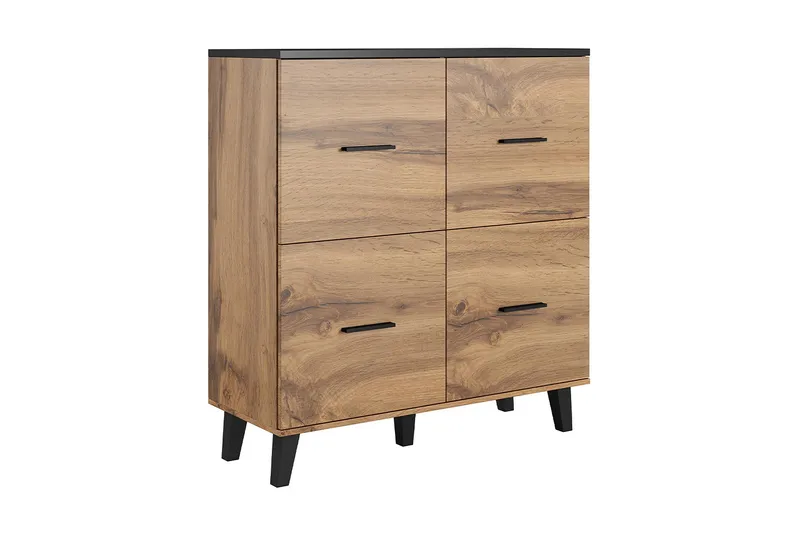 Kardos Kommode 110 cm, Natur/Svart