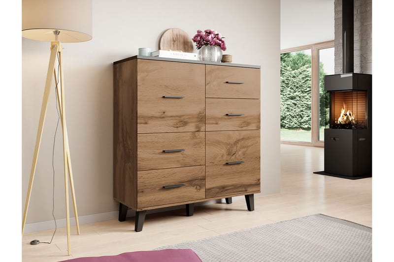 Kardos Kommode 45x110 cm - Natur/Svart - Oppbevaring - Oppbevaringsmøbler - Kommode - Entrekommode