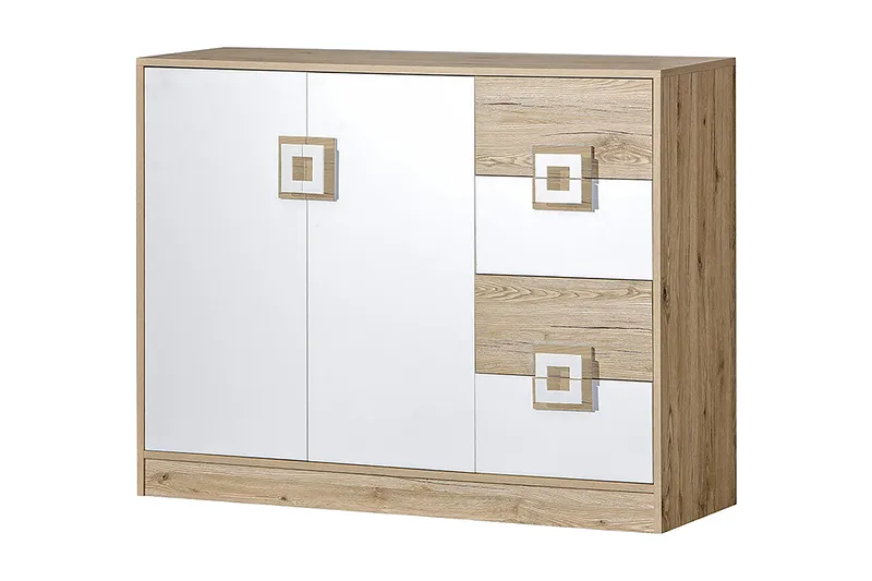Klacksberg Kommode 120x40x93 cm, Beige / Hvit