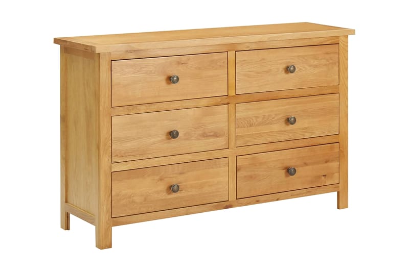 Kommode 105x33,5x73 cm heltre eik - Oppbevaring - Oppbevaringsmøbler - Kommode