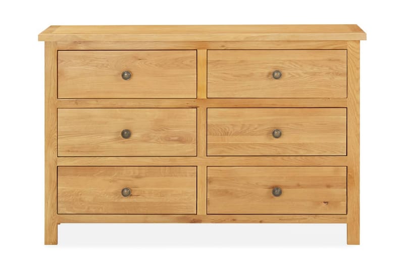 Kommode 105x33,5x73 cm heltre eik - Oppbevaring - Oppbevaringsmøbler - Kommode