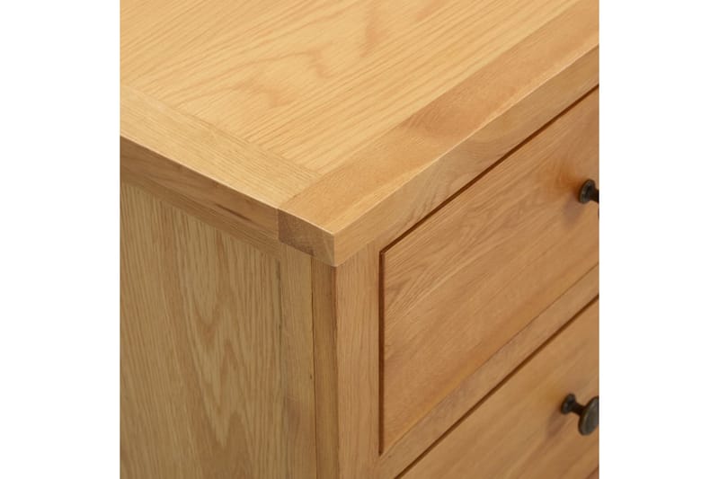 Kommode 105x33,5x73 cm heltre eik - Oppbevaring - Oppbevaringsmøbler - Kommode