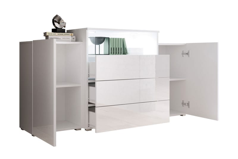 Kommode 150 cm - Hvit - Oppbevaring - Gangoppbevaring