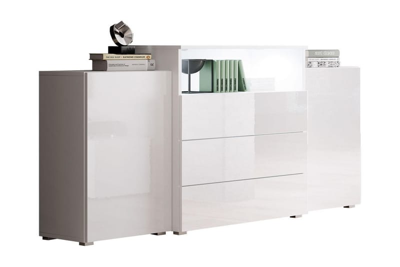 Kommode 150 cm - Hvit - Oppbevaring - Oppbevaringsmøbler - Kommode - Entrekommode