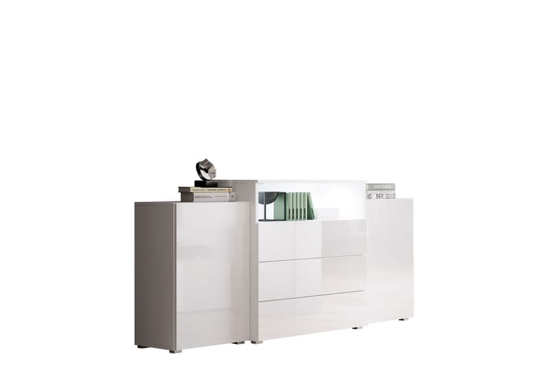 Kommode 150 cm - Hvit - Oppbevaring - Gangoppbevaring