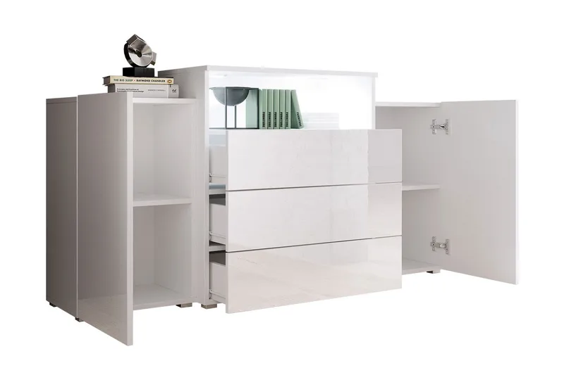 Kommode 150 cm - Hvit - Oppbevaring - Oppbevaringsmøbler - Kommode - Entrekommode