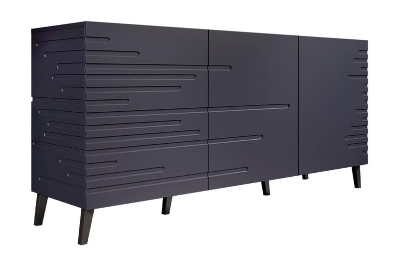 Kommode 155 cm - Marineblå/Svart - Oppbevaring - Oppbevaringsmøbler - Kommode - Entrekommode