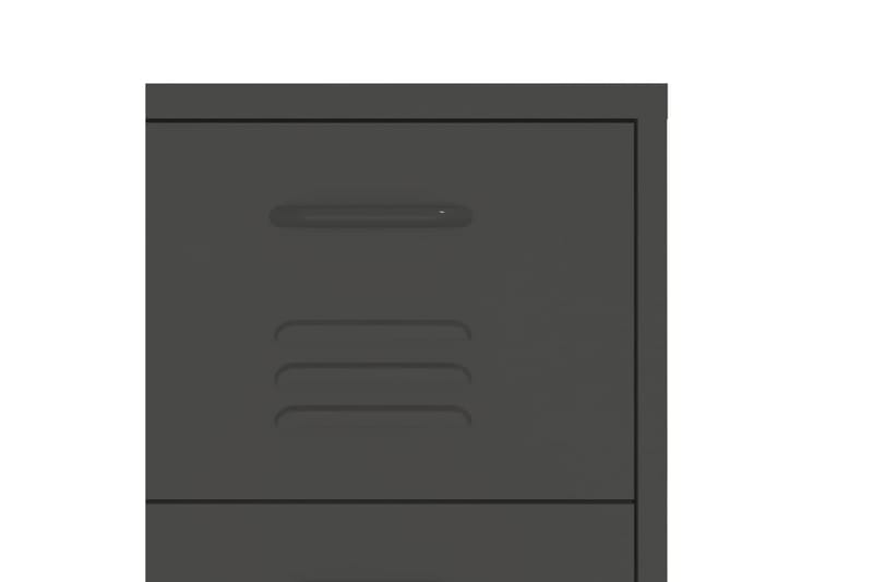 Kommode antrasitt 80x35x101,5 cm stål - Antrasittgrå - Oppbevaring - Oppbevaringsmøbler - Kommode - Entrekommode