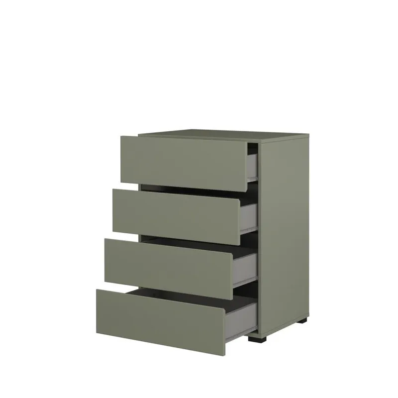 Kommode Cross med 4 skuffer - Grønn - Oppbevaring - Oppbevaringsmøbler - Kommode - Entrekommode