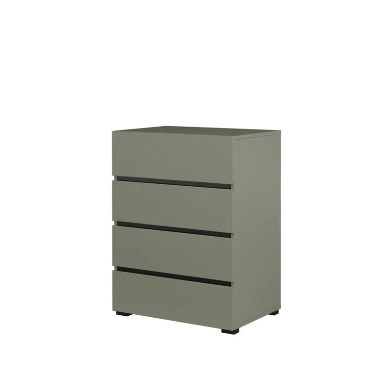 Kommode Cross med 4 skuffer - Grønn - Oppbevaring - Oppbevaringsmøbler - Kommode - Entrekommode