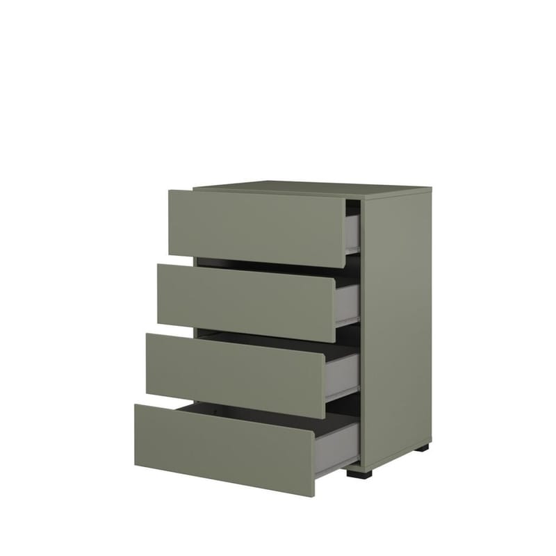 Kommode Cross med 4 skuffer - Grønn - Oppbevaring - Oppbevaringsmøbler - Kommode - Entrekommode