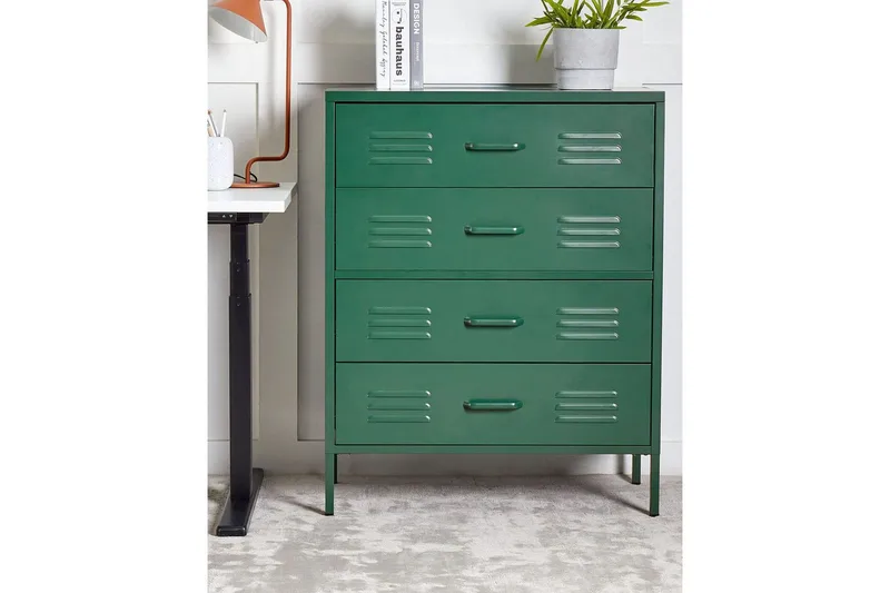 Kommode Enago Grønn - Grønn - Oppbevaring - Oppbevaringsmøbler - Kommode - Entrekommode