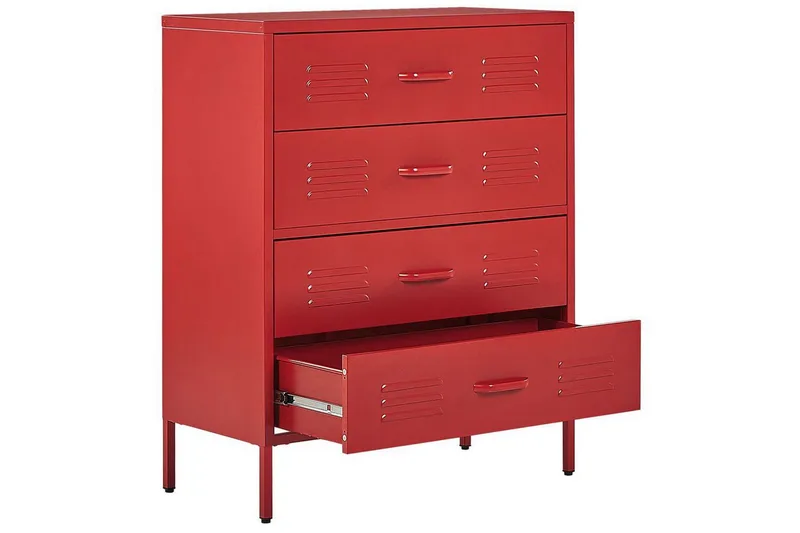 Kommode Enago Rød - Rød - Oppbevaring - Oppbevaringsmøbler - Kommode - Entrekommode