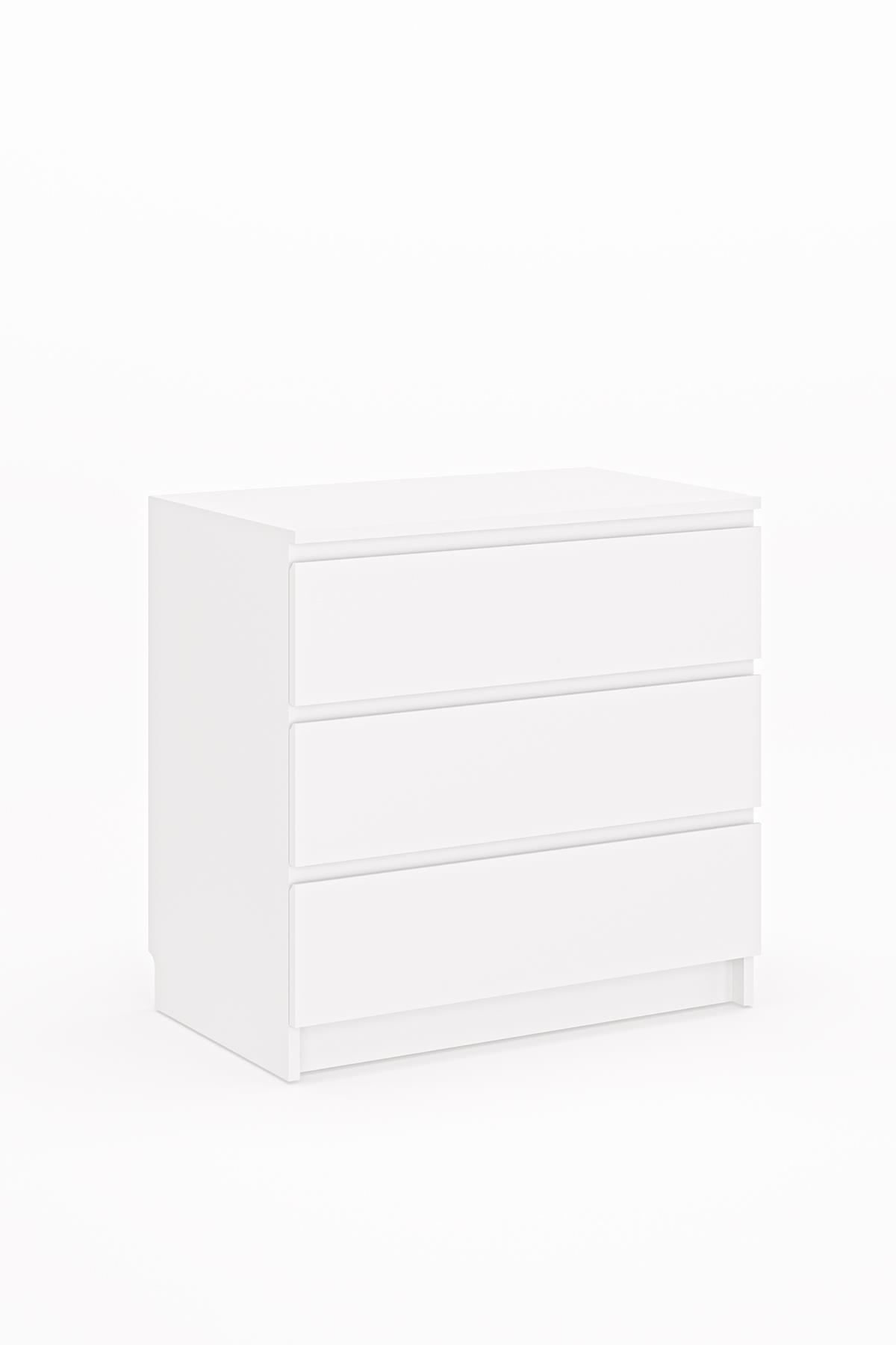 Kommode Hanah Home Derinkuyu 3 (80 x 77,5 x 48 cm) Hvit -