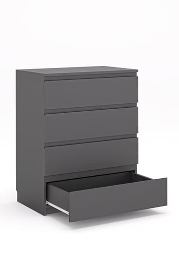 Kommode Hanah Home Derinkuyu 4 (80 x 100 x 48 cm) Antrasitt - Oppbevaring - Oppbevaringsmøbler - Kommode - Entrekommode
