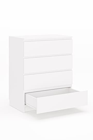 Kommode Hanah Home Derinkuyu 4 (80 x 100 x 48 cm) Hvit - Oppbevaring - Oppbevaringsmøbler - Kommode - Entrekommode