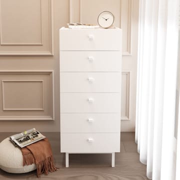 Kommode Hanah Home Luke (47,9 x 113,2 x 36,8 cm) Hvit - Hvit - Oppbevaring - Oppbevaringsmøbler - Kommode