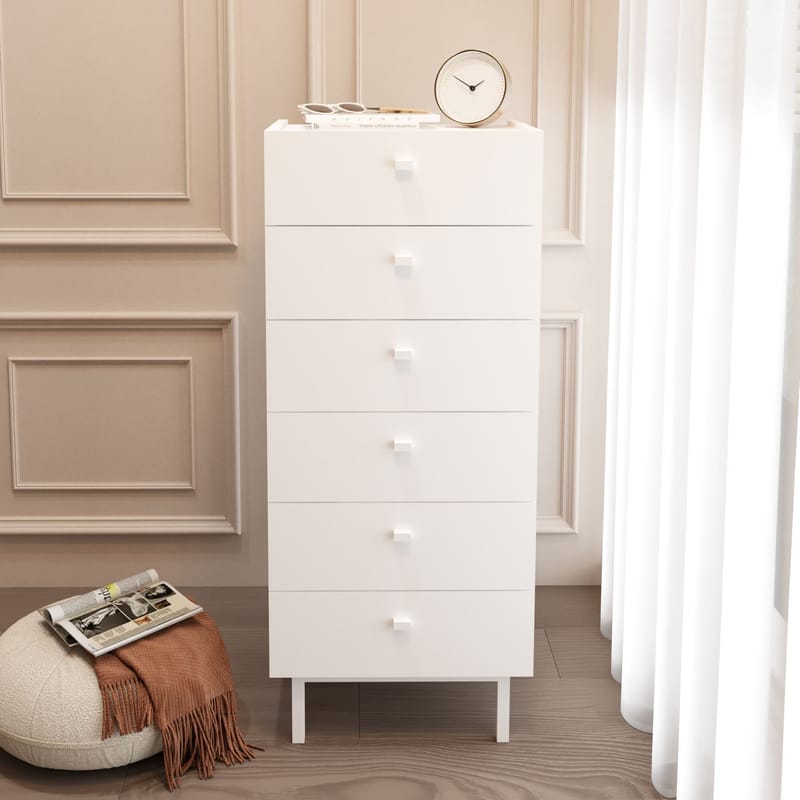 Kommode Hanah Home Luke (47,9 x 113,2 x 36,8 cm) Hvit - Hvit - Oppbevaring - Oppbevaringsmøbler - Kommode