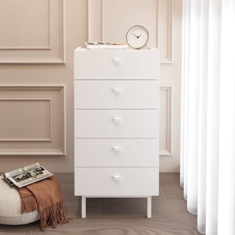 Kommode Hanah Home Luke (47,9 x 96,6 x 36,8 cm) Hvit - Hvit - Oppbevaring - Oppbevaringsmøbler - Kommode