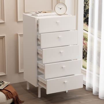 Kommode Hanah Home Luke (47,9 x 96,6 x 36,8 cm) Hvit - Hvit - Oppbevaring - Oppbevaringsmøbler - Kommode