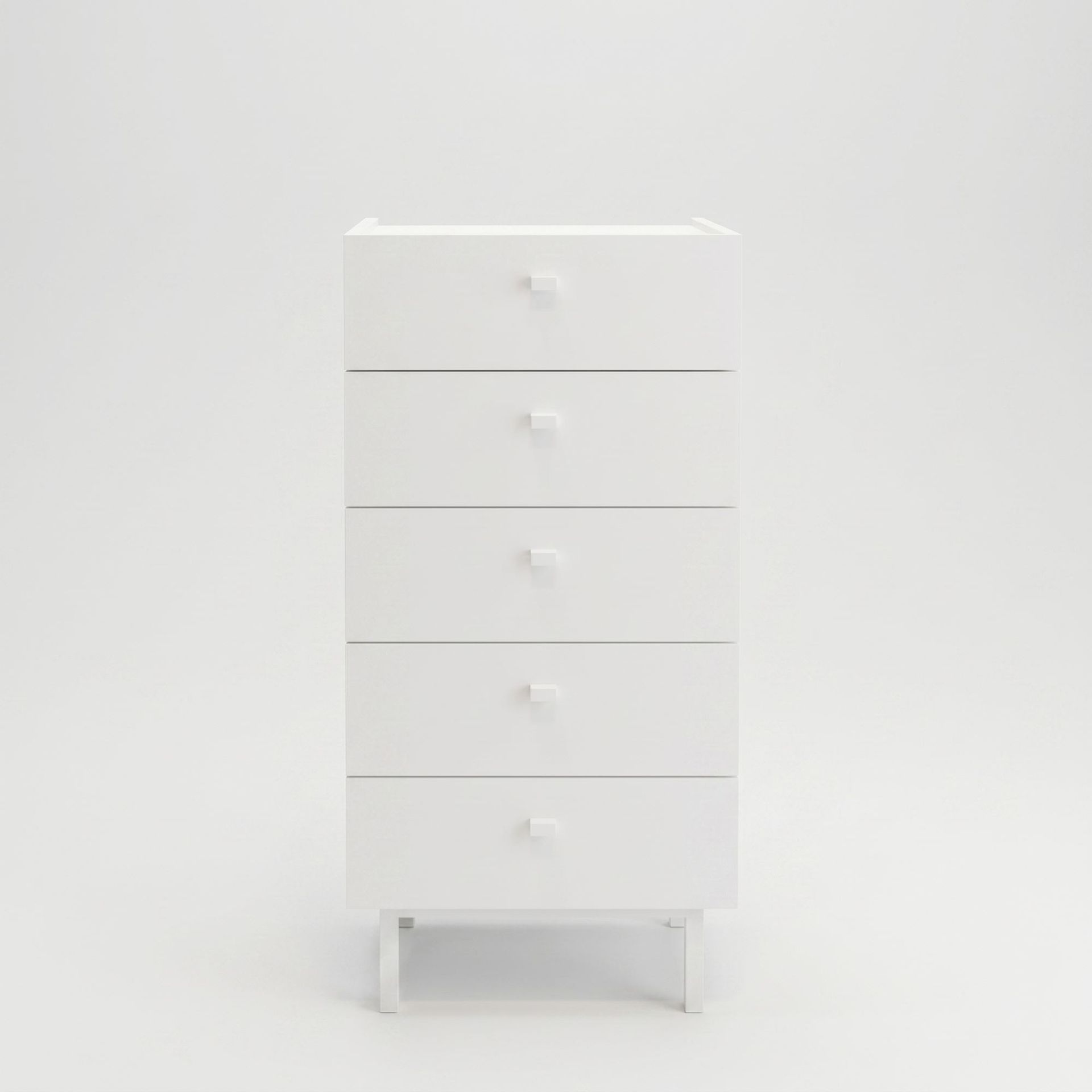 Kommode Hanah Home Luke (47,9 x 96,6 x 36,8 cm) Hvit - Hvit
