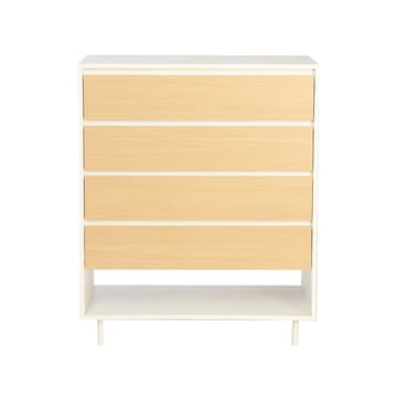 Kommode HOME4YOU Herta 80x40x97 cm - hvit/lyst tre - Oppbevaring - Oppbevaringsmøbler - Kommode - Entrekommode