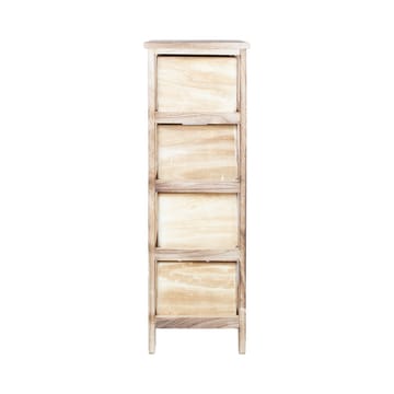 Kommode HOME4YOU Mihkli med 4 oppbevaringsenheter 26x32x81 cm natur - naturlig - Oppbevaring - Oppbevaringsmøbler - Kommode - Entrekommode