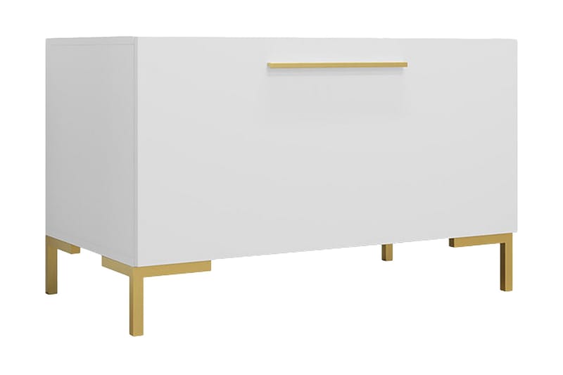Kommode - Hvit|Gull - Oppbevaring - Oppbevaringsmøbler - Kommode - Entrekommode