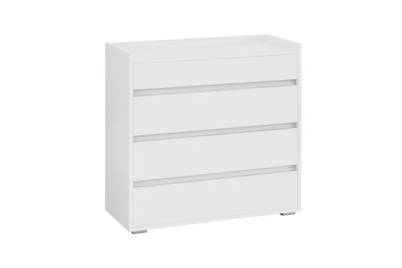 Kommode Kosmo Hvit, 4 skuffer - Hvit, 4 skuffer - Oppbevaring - Oppbevaringsmøbler - Kommode - Entrekommode