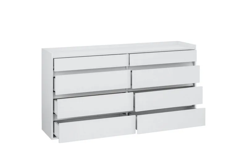 Kommode Kosmo Hvit, 8 skuffer - Hvit, 8 skuffer - Oppbevaring - Oppbevaringsmøbler - Kommode