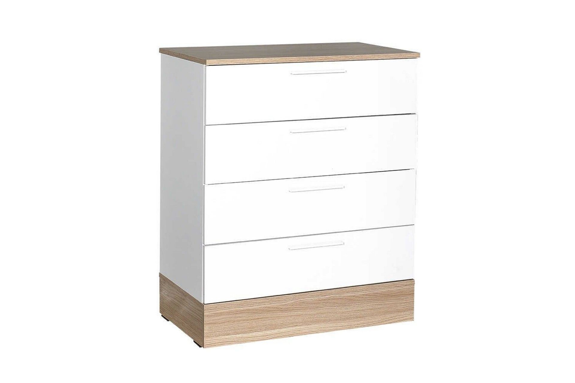 Kommode Matul Eik / Hvit - Mellomfarget tre/Hvit