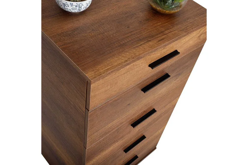 Kommode Matul Valnøtt - Rødfarget tre - Oppbevaring - Oppbevaringsmøbler - Kommode - Entrekommode