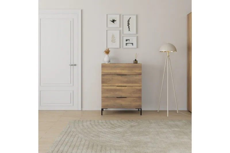 Kommode Matul Valnøtt - Valnøtt - Oppbevaring - Oppbevaringsmøbler - Kommode - Entrekommode