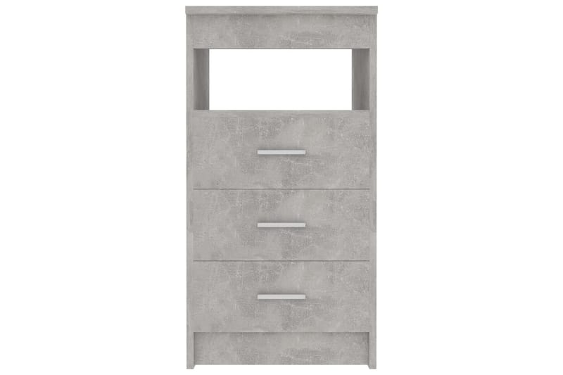 Kommode med skuffer betonggrå 40x50x76 cm sponplate - Grå - Oppbevaring - Oppbevaringsmøbler - Kommode - Entrekommode