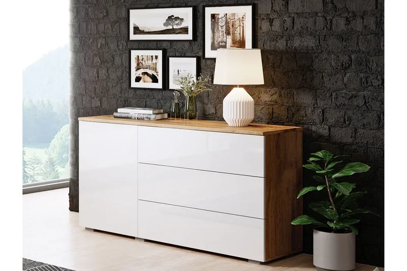 Kommode - Natur/Hvit - Oppbevaring - Oppbevaringsmøbler - Kommode