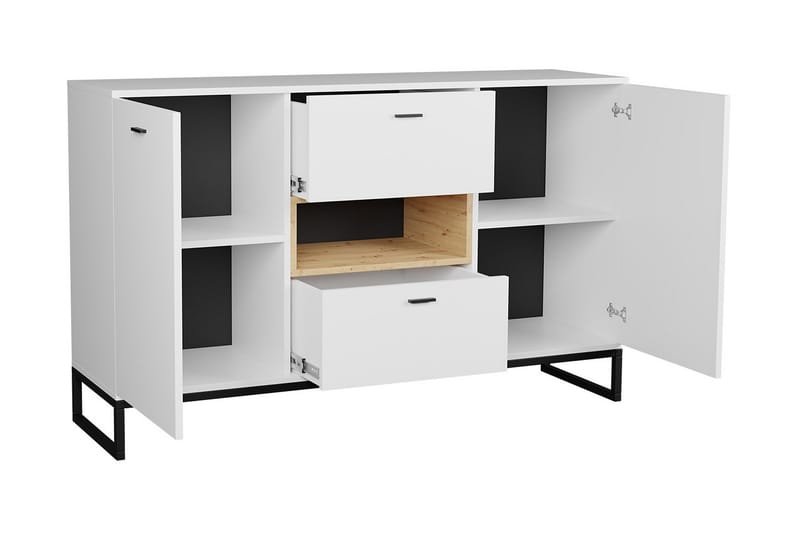 Kommode OLIER - Tre/Natur/Svart - Oppbevaring - Oppbevaringsmøbler - Kommode