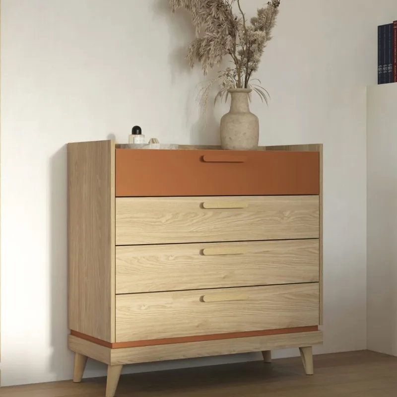 Kommode Scandi med 4 skuffer - Oljet eik - Oppbevaring - Oppbevaringsmøbler - Kommode - Entrekommode